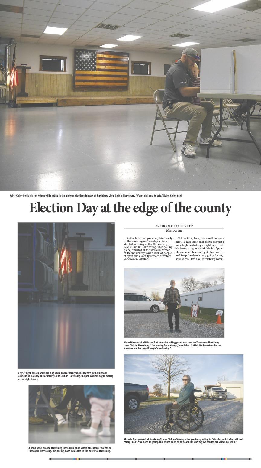 Election Day at the edge of the county -   