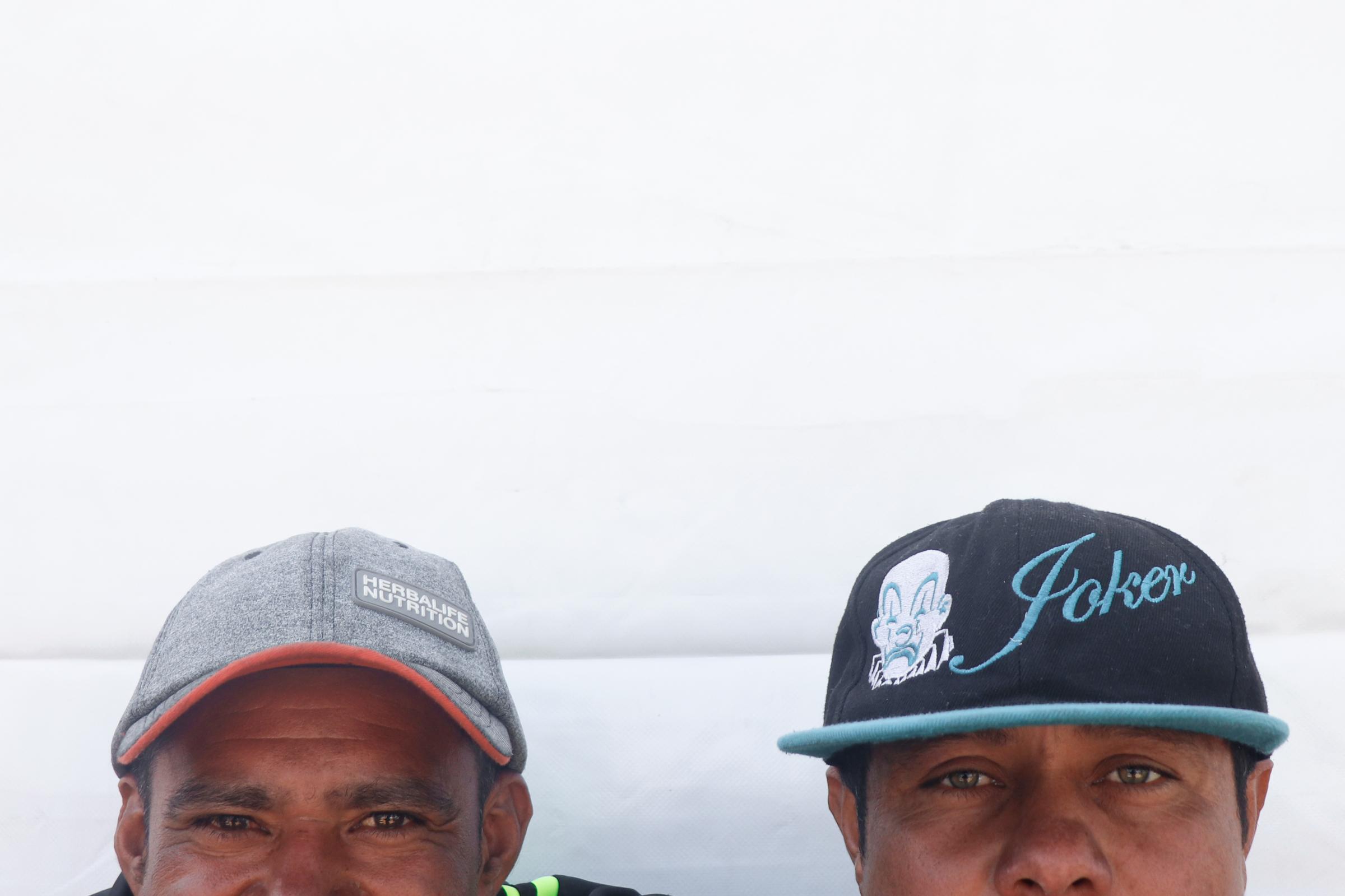 Migrant caravan: Wideline and Quintin -   Quintin did this journey with her brother Leon, CDMX,...