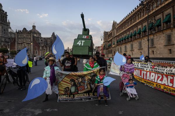 Image from Singles -  Protest for the International Water Day, CDMX, 2023 