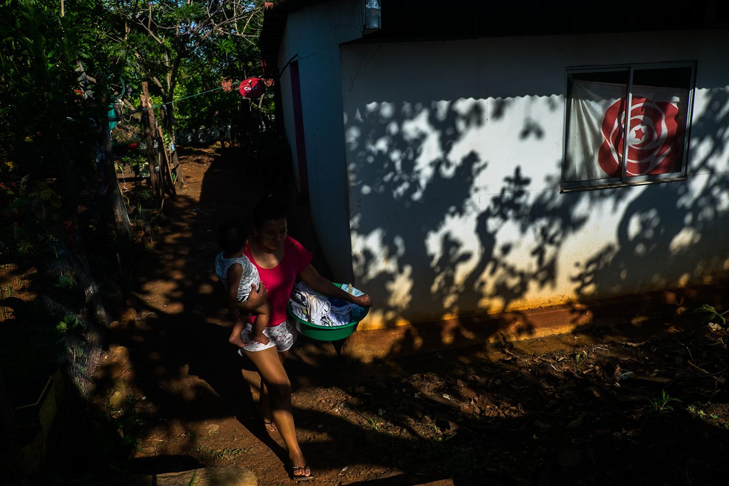 A woman former FARC guerrilla f...an hour from Valledupar, Cesar.