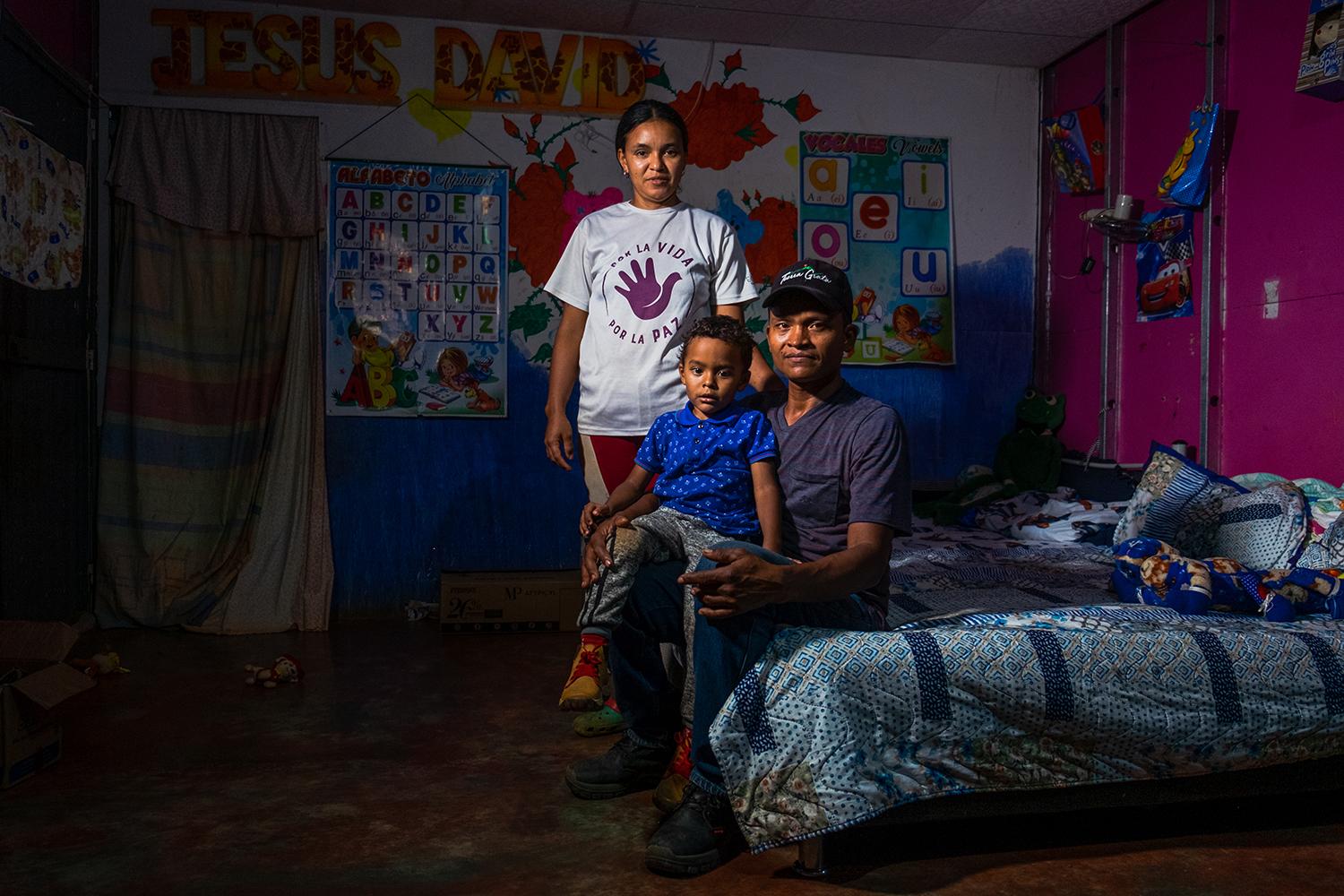 Former FARC guerrilla fighters ... what is now their family room.