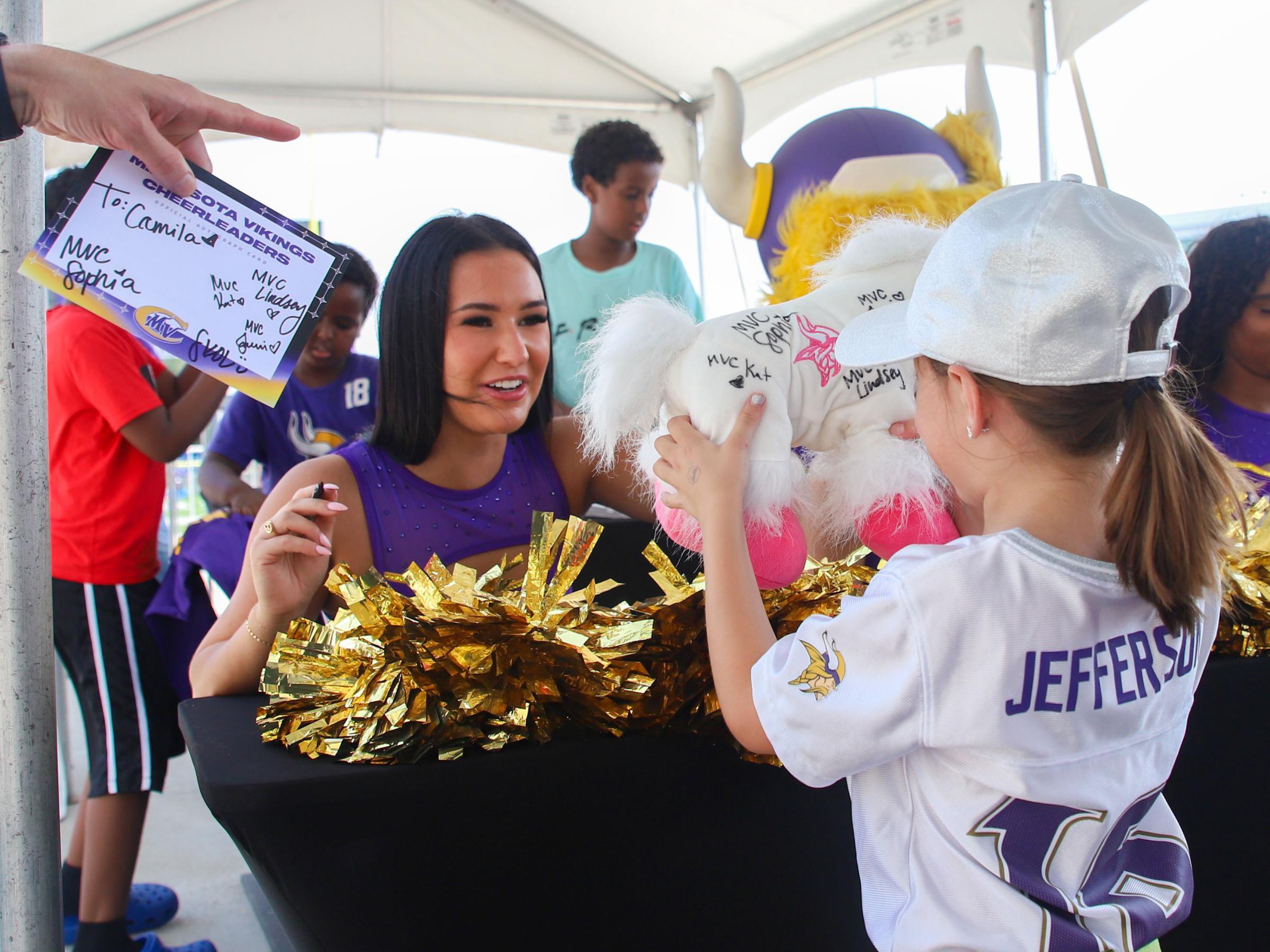 Photography - An image of autograph signings at training camp on July...