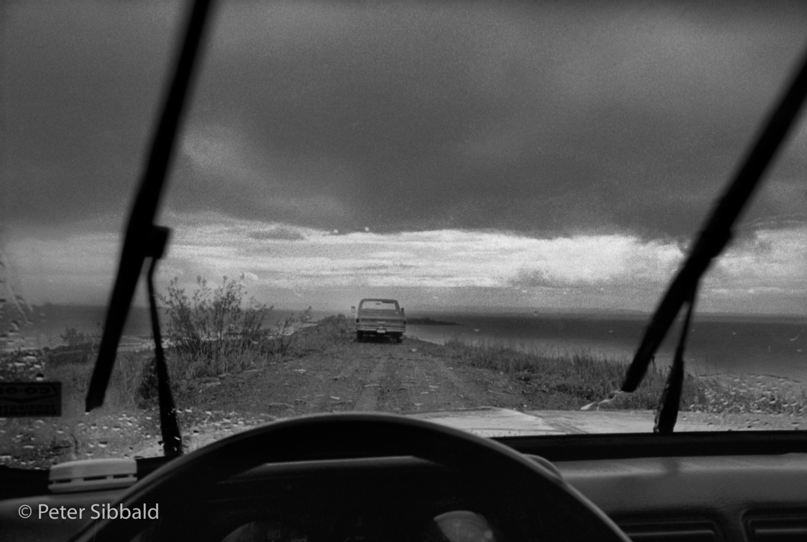  Storm over Lake Melville, Nitassinan/Labrador. Copyright Peter Sibbald, 1991. 