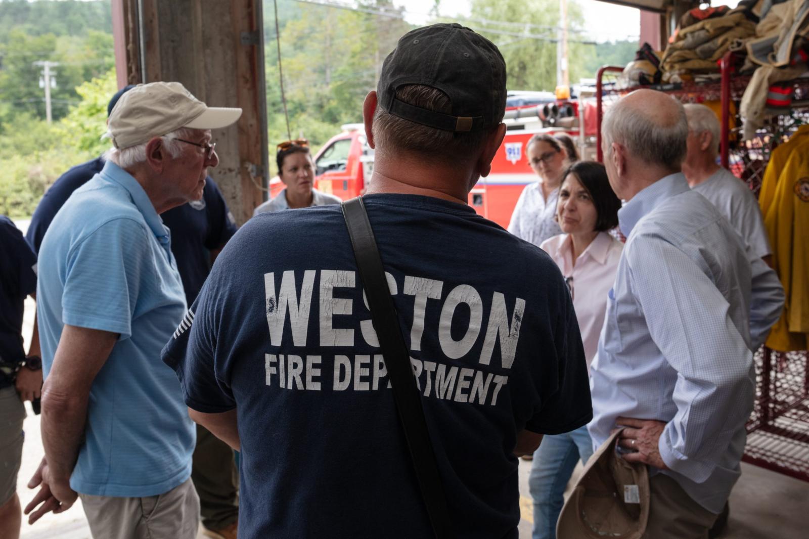 PHOTOS: Congressional delegation tours flood damage in southern Vermont - VTDigger