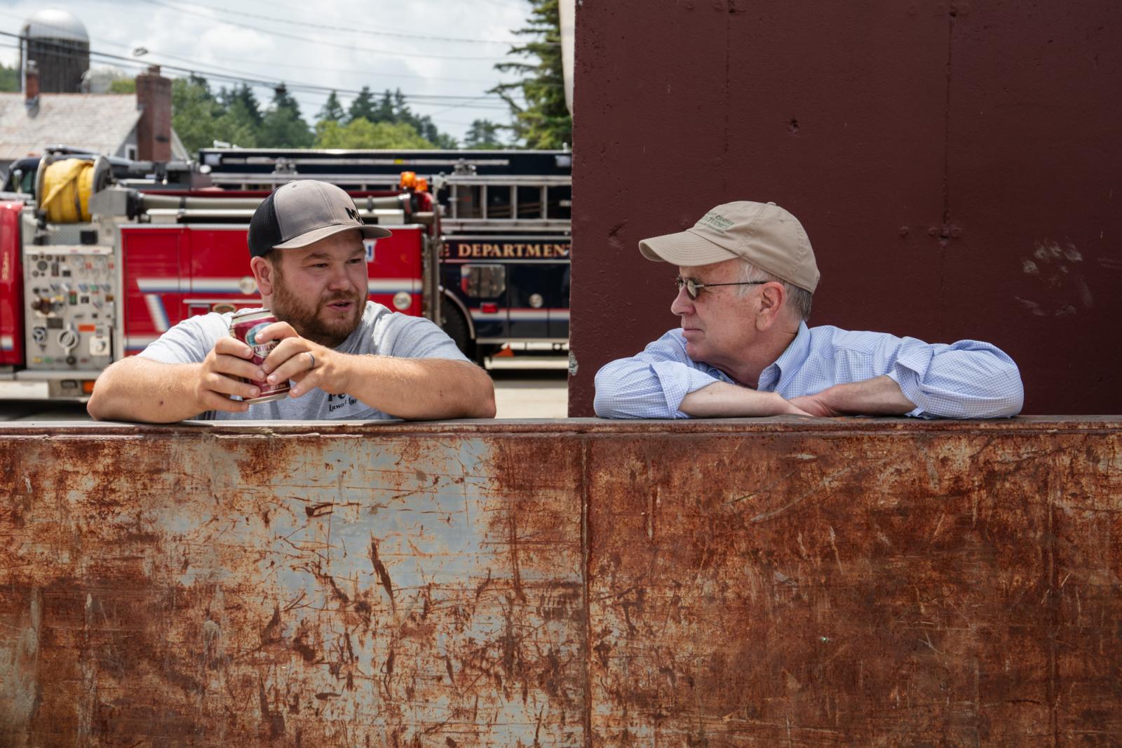 PHOTOS: Congressional delegation tours flood damage in southern Vermont - VTDigger