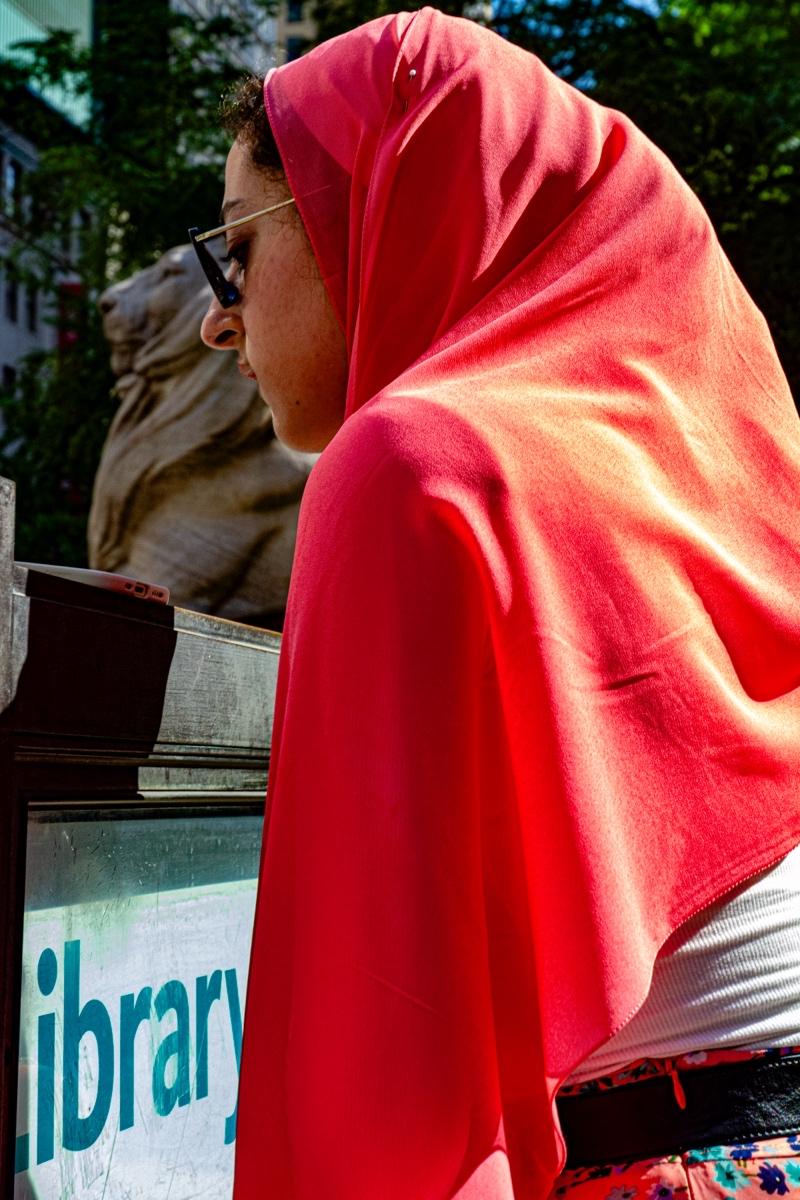 Protest at the New York Public Library - June 20, 2024, Fifth Ave., New York City