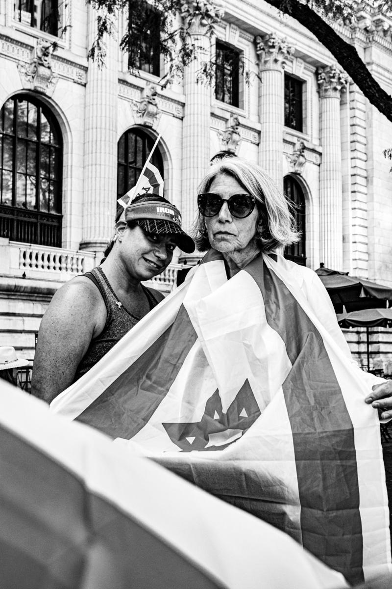 Protest at the New York Public Library - June 20, 2024, Fifth Ave., New York City