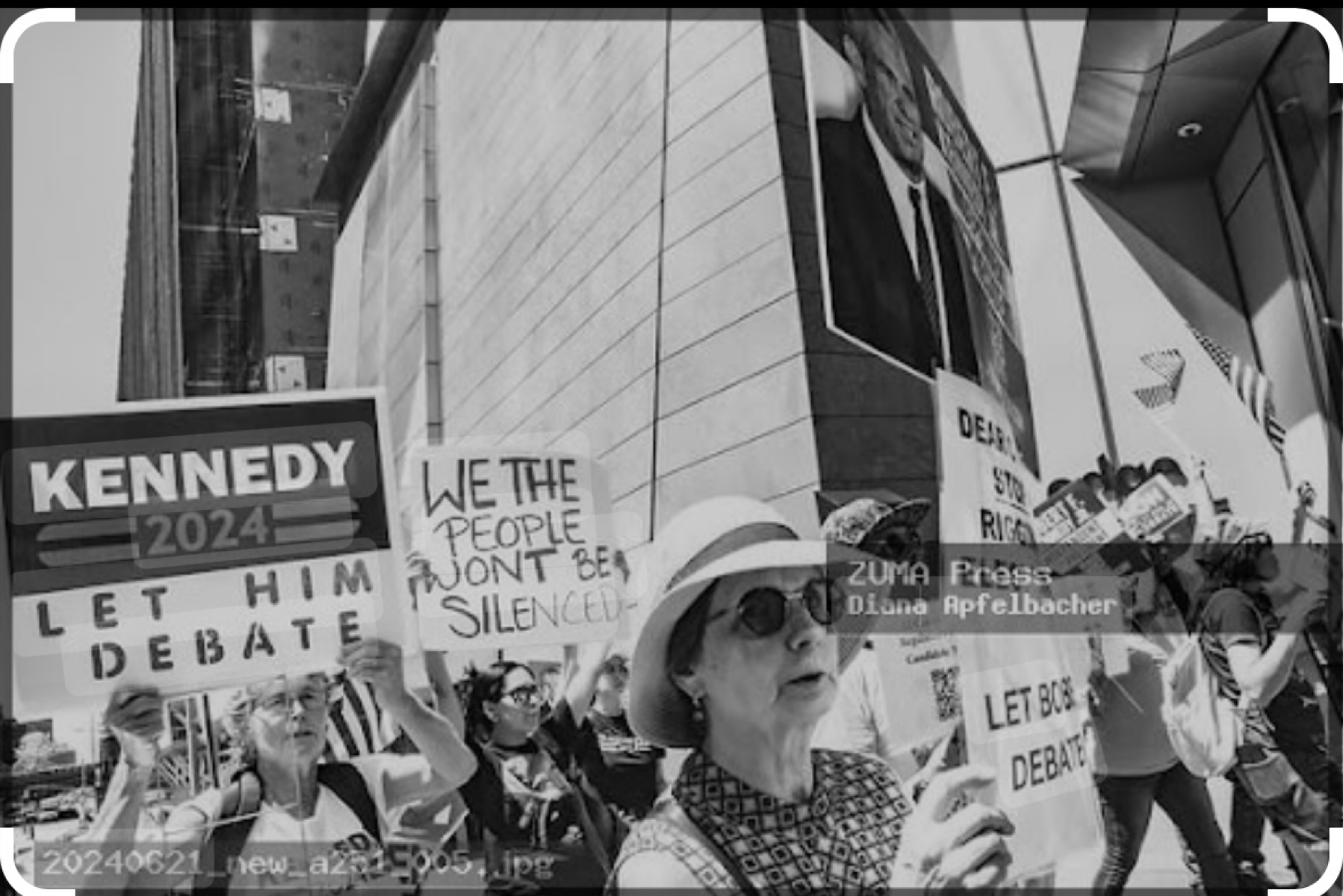 Supporters of Kennedy24 Rally in Hudson Yards