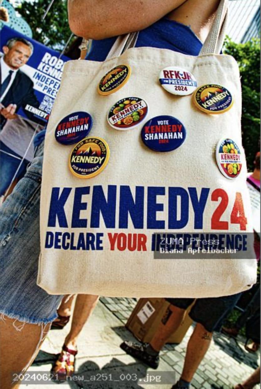 Supporters of Kennedy24 Rally in Hudson Yards