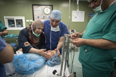 LITI in the Gaza Strip -   Nurse Samira Murtoga from the Al Shifa Hospital and Dr...