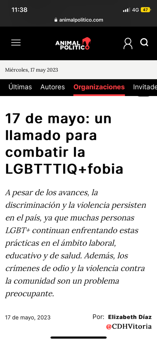 17 de mayo: un llamado para combatir la LGBTTTIQ+fobia