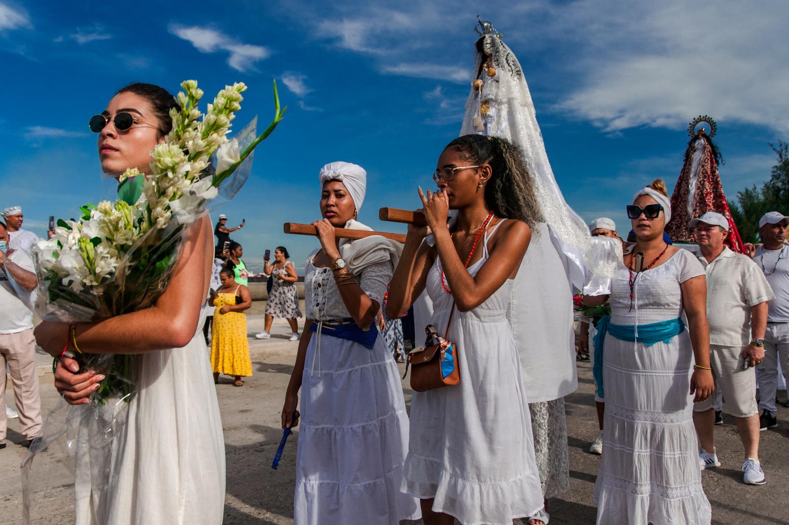 The Cabildo of Yemaya's procession in the town of Regla, September 2024 | Buy this image