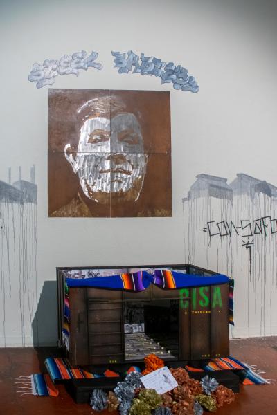 Image from SomArts - Altar dedicated to René Yañez, curator and...