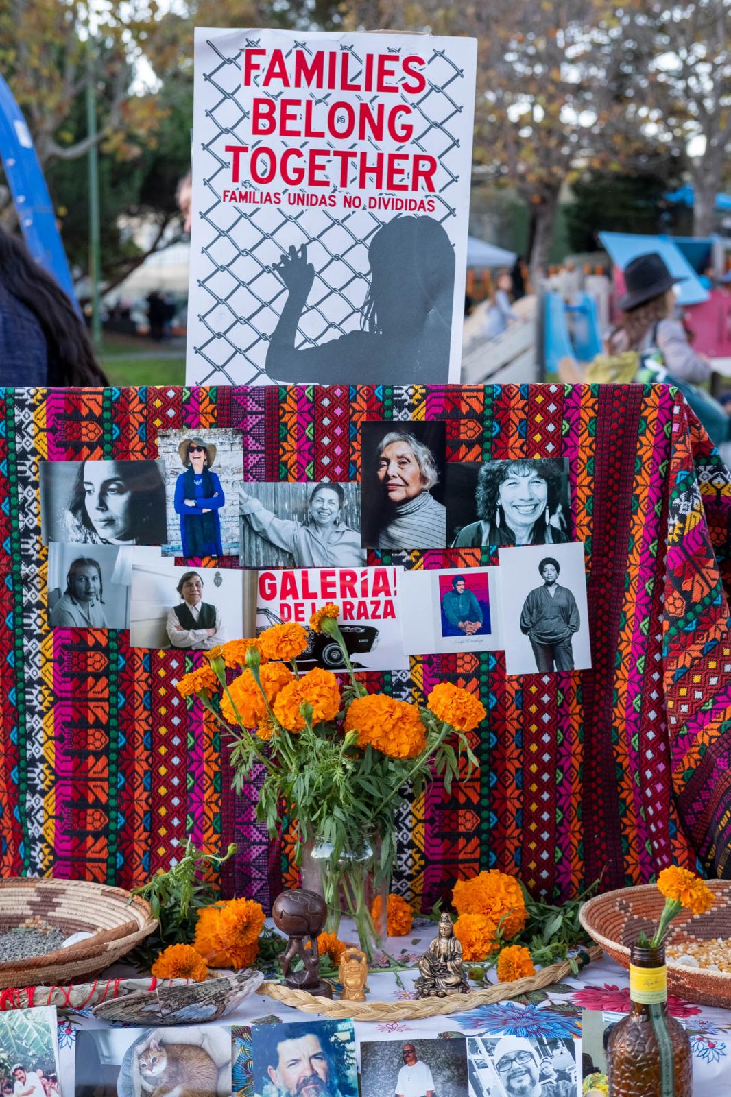 Day of the Dead Celebration - Altar set up by Galeria de la Garza at the Festival of...