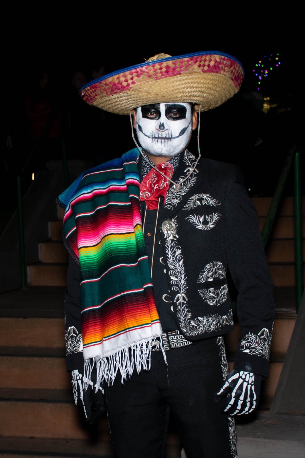 Day of the Dead Celebration - David from San Francisco, dresses as a mariachi skull...