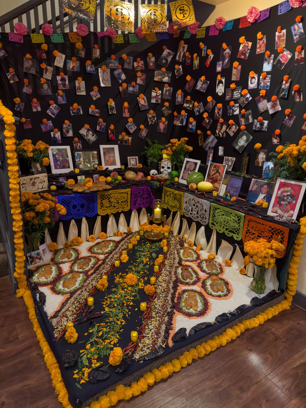 Day of the Dead Celebration - An altar is shown at Brava Theater Center as part of the...