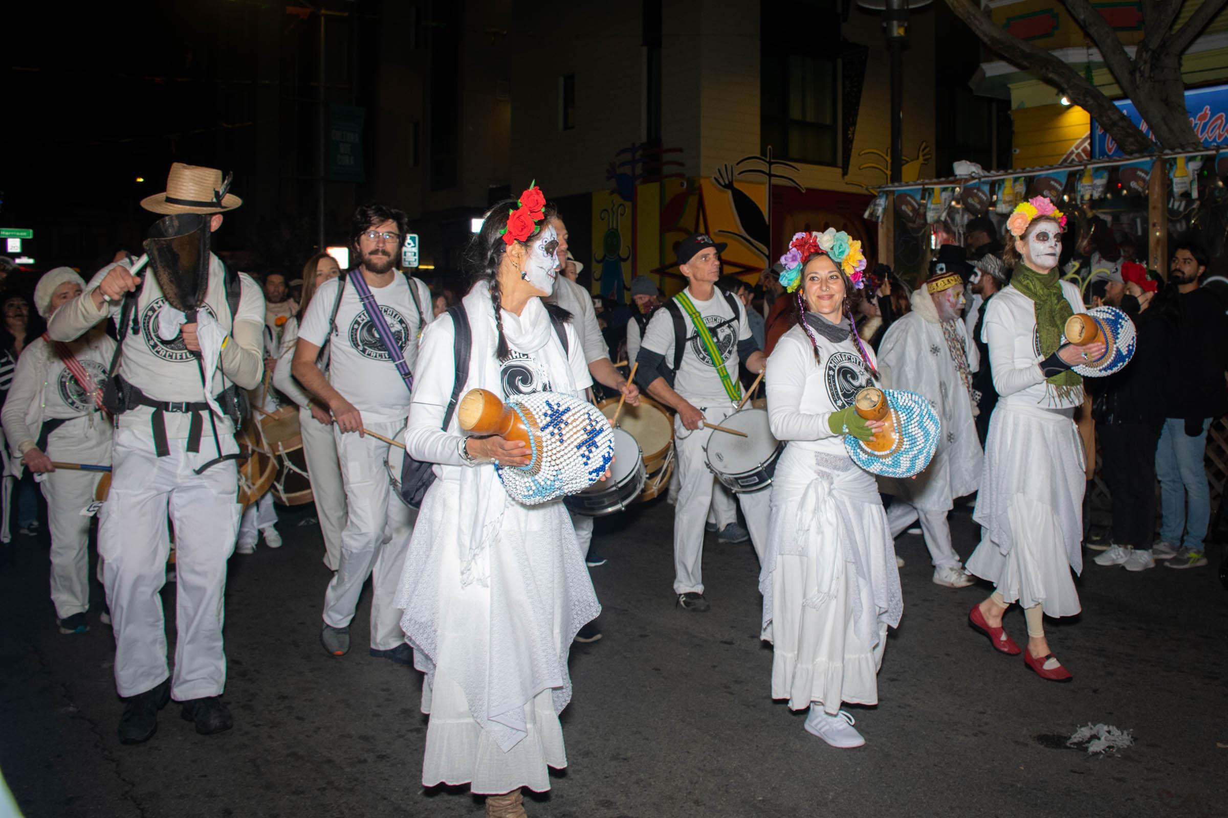 Day of the Dead Celebration - Musicians of Maracatu Pacifico joined the Day of the Dead...