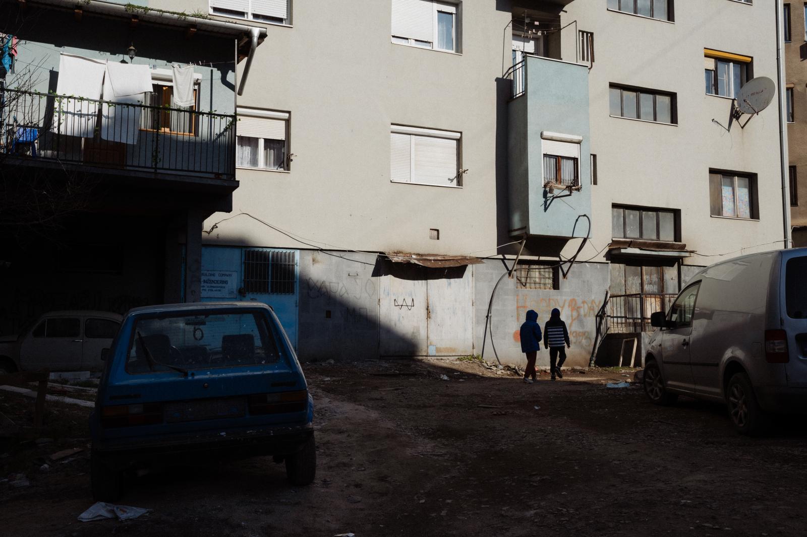 The Silence of the Blackbirds: The Last Serbs of Kosovo - Street scene in Mitrovica North.

Mitrovica is physically...
