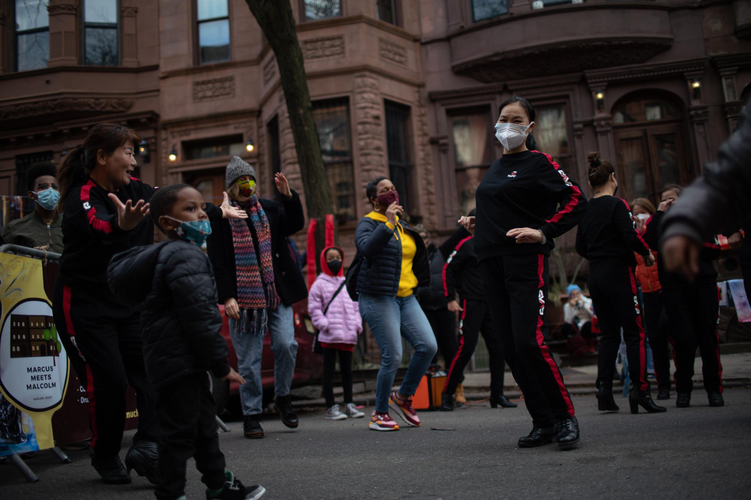 East Harlem - People celebrated Lunar New Year in East Harlem, New York...