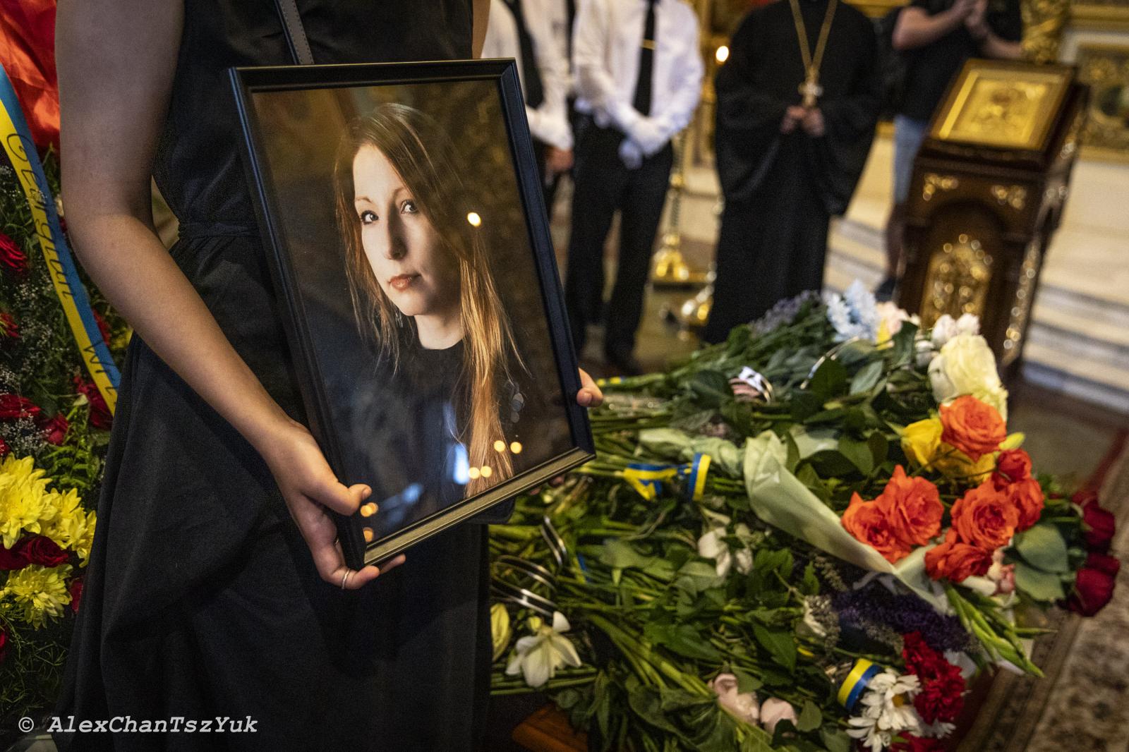 A picture of Ukrainian writer V...stery in Kyiv on July 4, 2023. 
