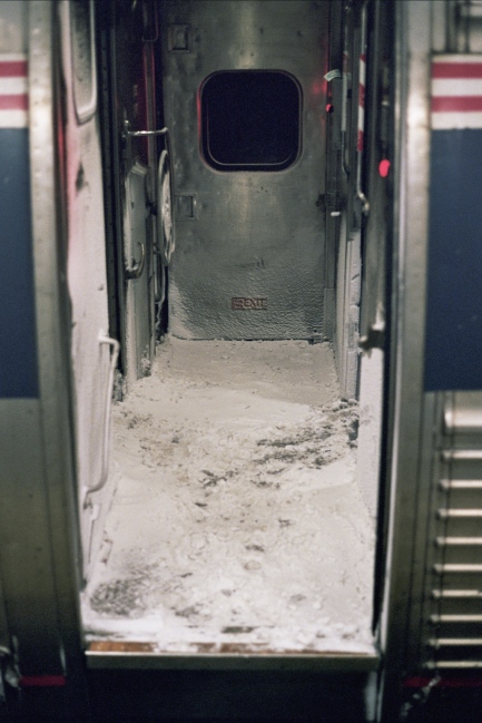 Image from xi: State of the Union - Snow on the train, Providence, RI