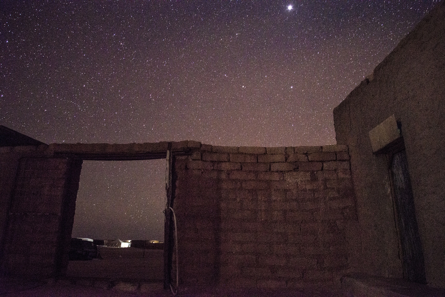 Behind The Wall, life of the Sahrawi -  Smara by night. The Sahrawi refugee camps have one of...