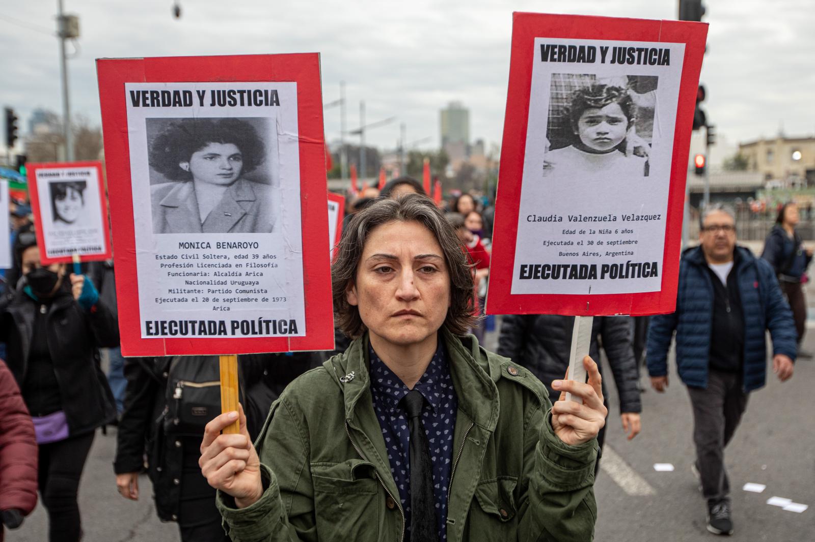 SANTIAGO, CHILE - SEPTEMBER 10:...victims of the military regime.