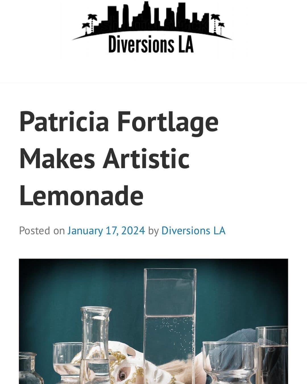 "Patricia Fortlage Makes Artistic Lemonade"