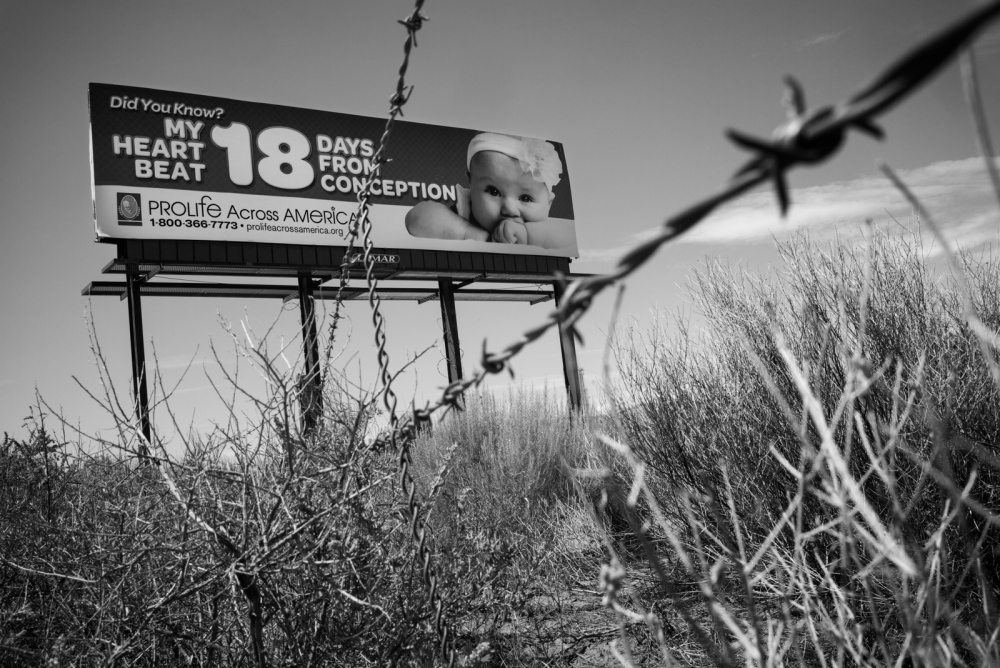  A pro-life billboard on Inters...ide of Belen, New Mexico. 2015 