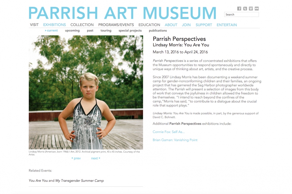 Thumbnail of The Parrish Art Museum Featuring Lindsay Morris' You Are You