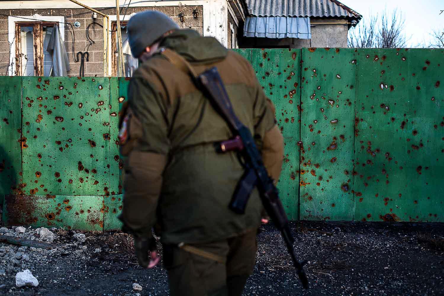 Truce in the Donbas -   December 2014. Donestk, Ukraine. A separatist...