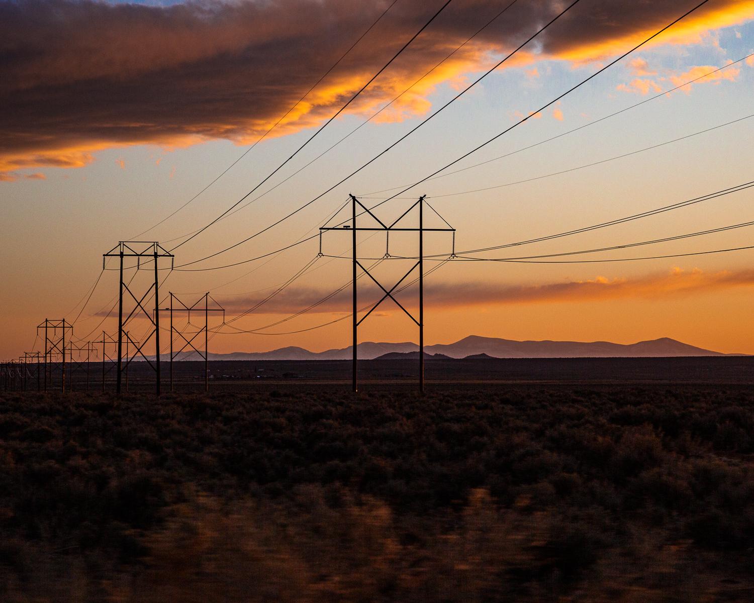 Sunset Powerlines