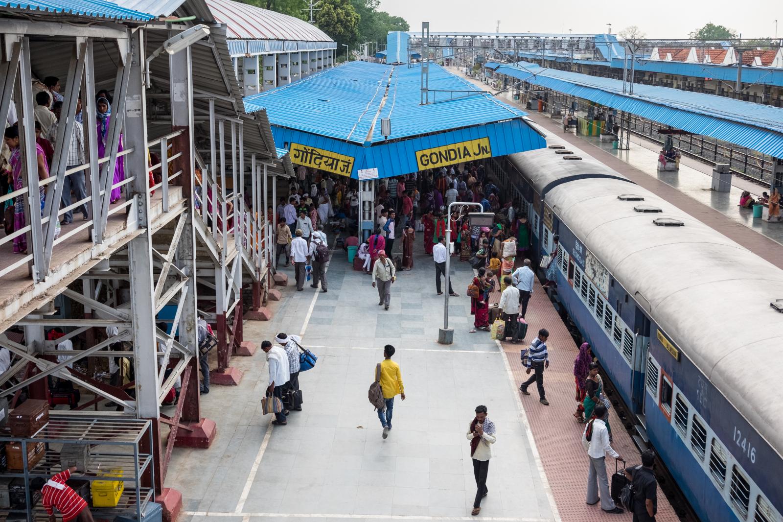 Lifeline Express, le premier train hôpital  -  Gondia, Inde le 1 mai 2016 - Ville de 176 000 habitants,...