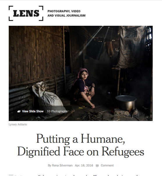 Putting a Humane, Dignified Face on Refugees
