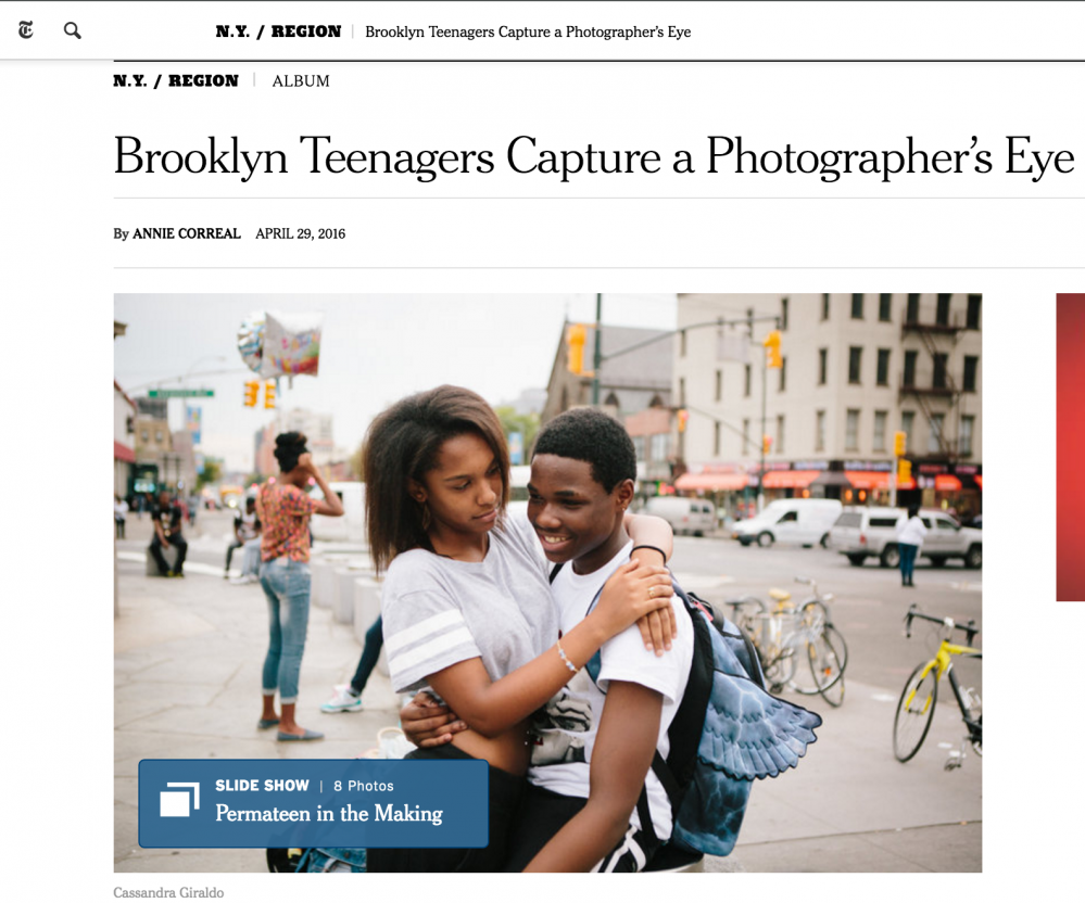 After School Project featured in The New York Times, Sunday Edition