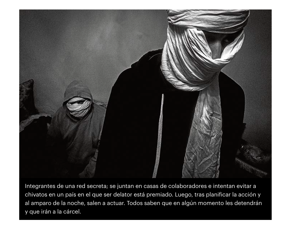 Luali Lebser gets his first frontpage with a photostory from Western Sahara