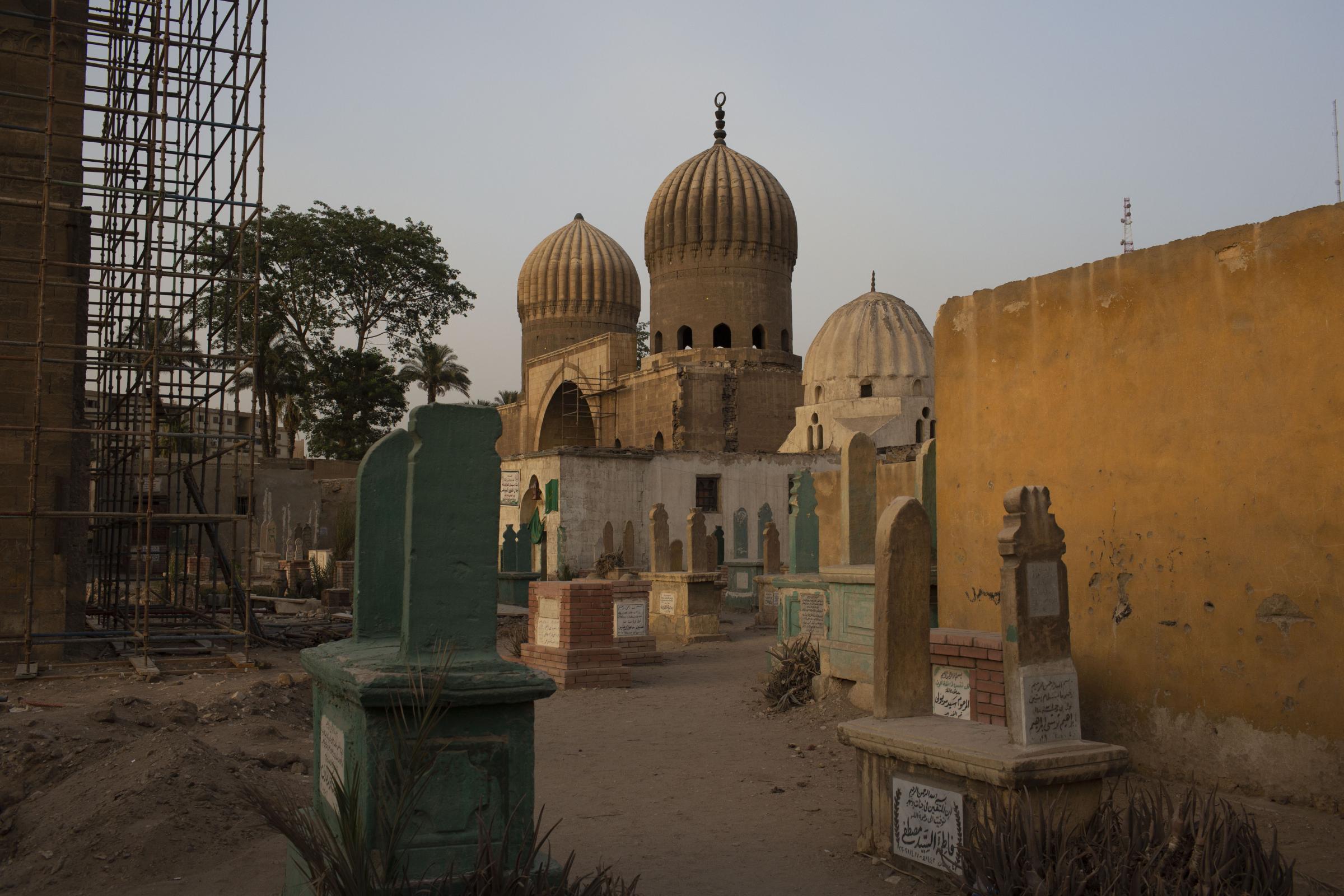 Bulldozers tear into Cairo's historic Islamic cemeteries - A view shows the City of the Dead, where tombs and...