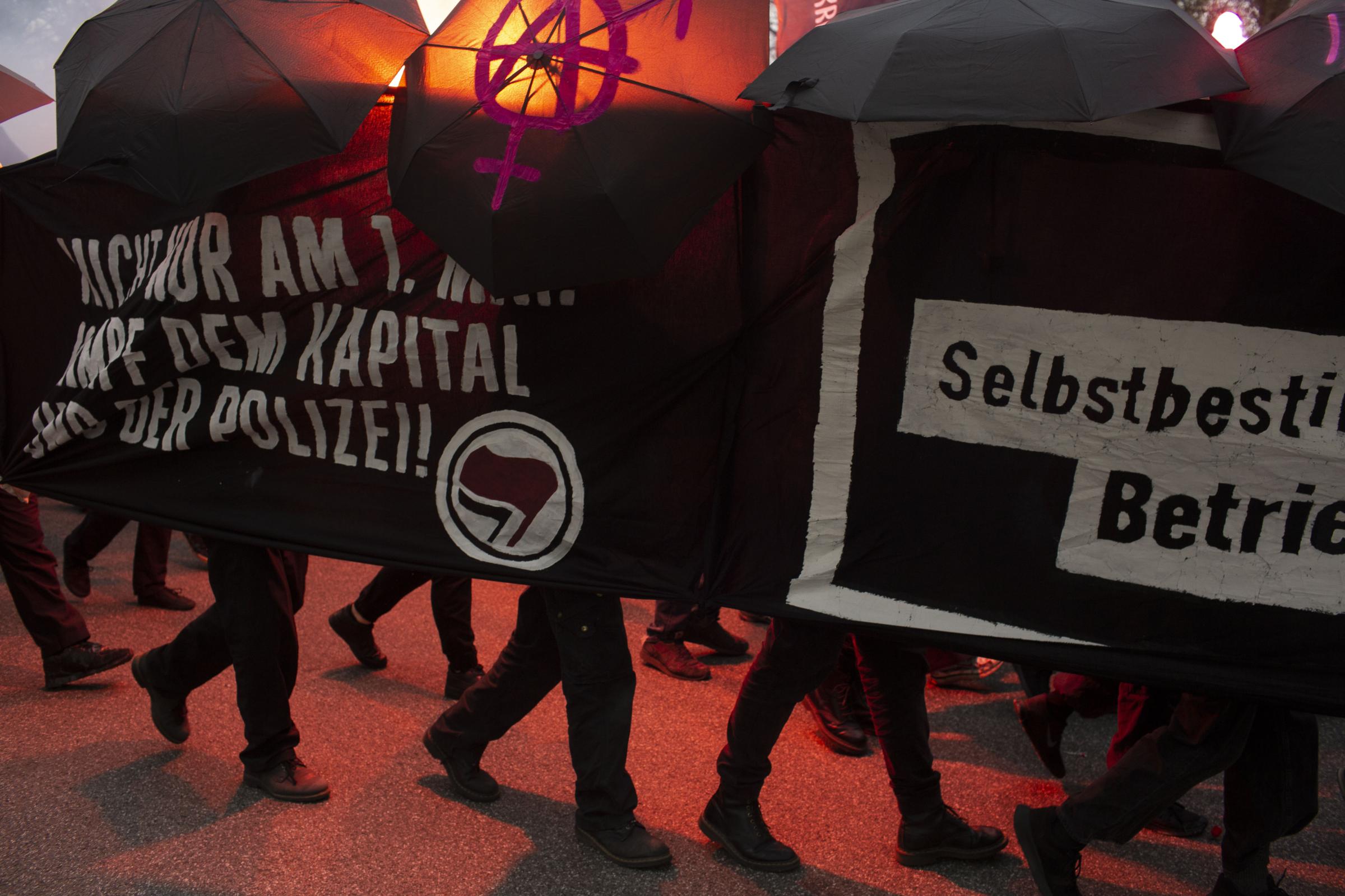 International Workers' Day demonstration in Hamburg - 