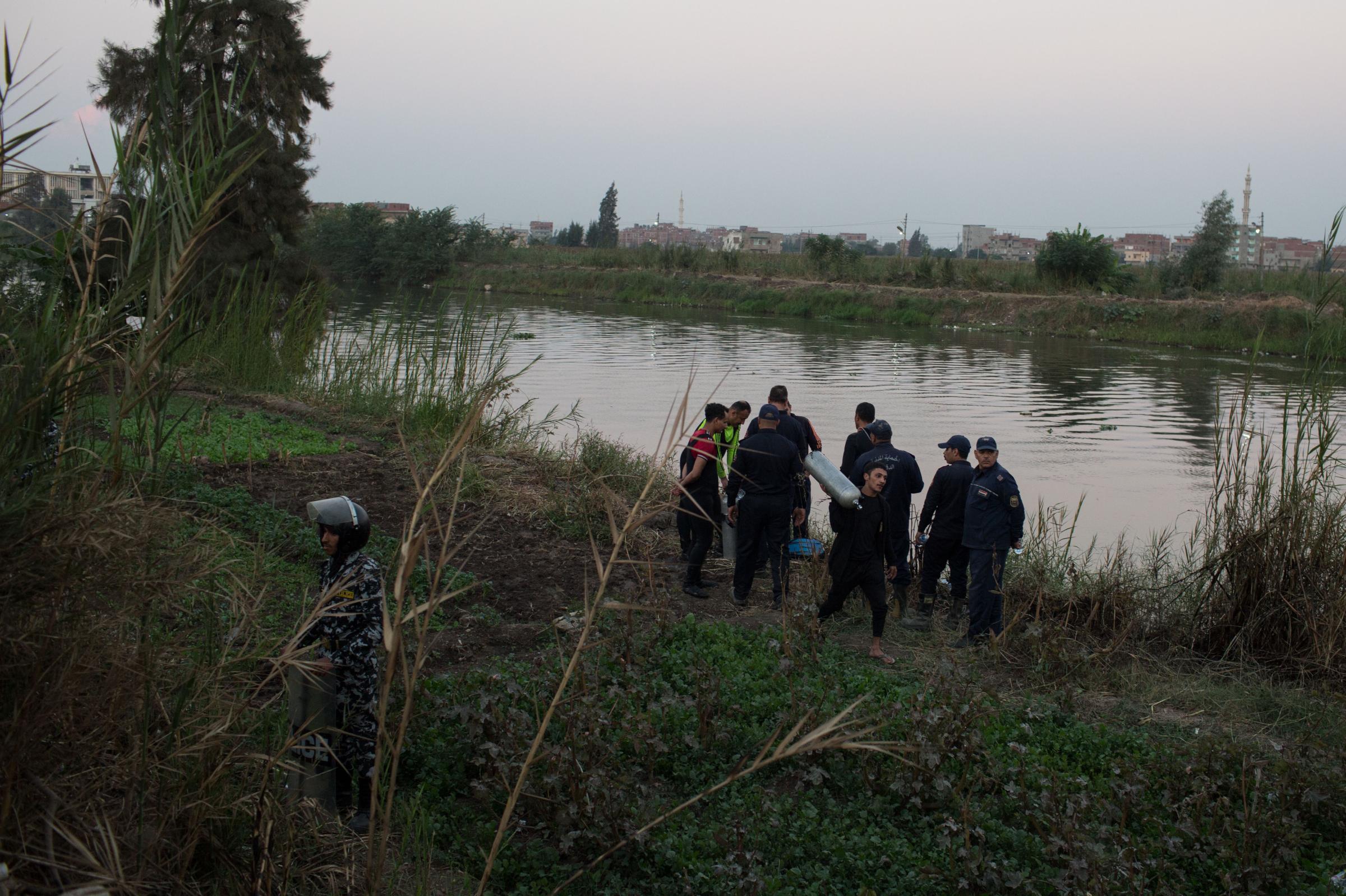  At least 22 people were killed and 7 other injured when the minibus crashed into an irrigation canal in the Nile delta. For REUTERS 