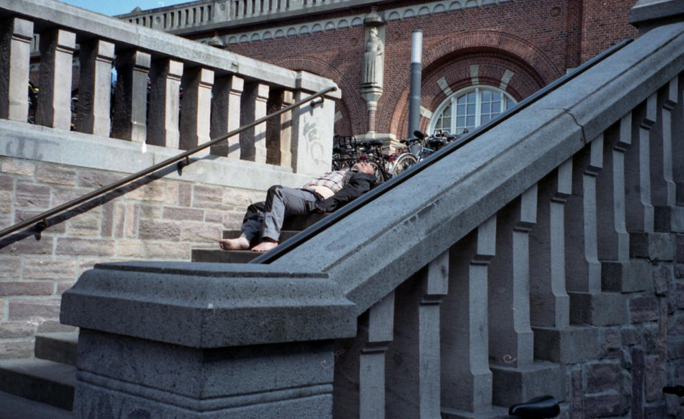  Man on steps, Copenhagen 2013. 