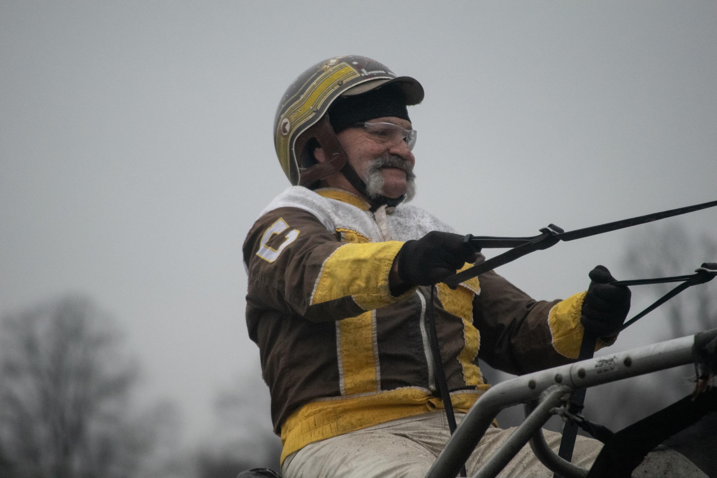 Horse Racing -  Horses compete in the last day of harness racing at the...