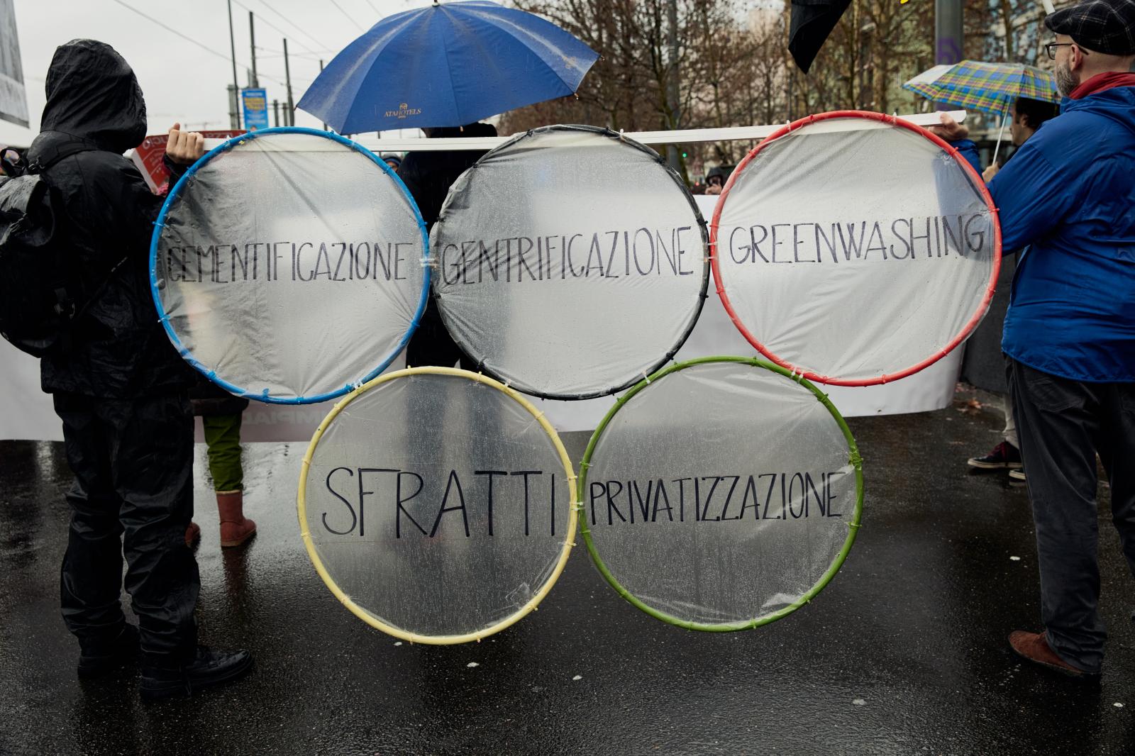 Protest against Winter Olympics 2026 | Buy this image