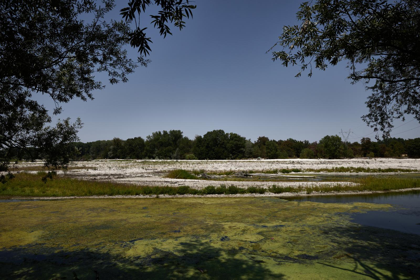 PAVIA, ITALY – JULY 17, 2022: T...e the nearly 35°C (95°F) heat. 