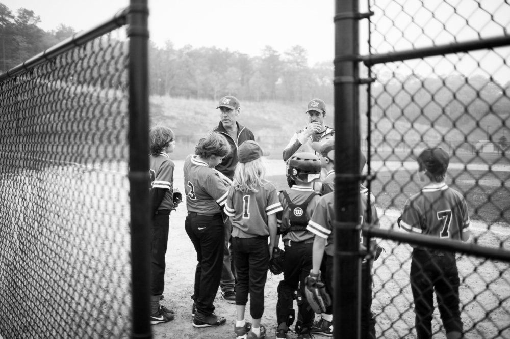 Children participating in youth baseball on Long Island, NY.