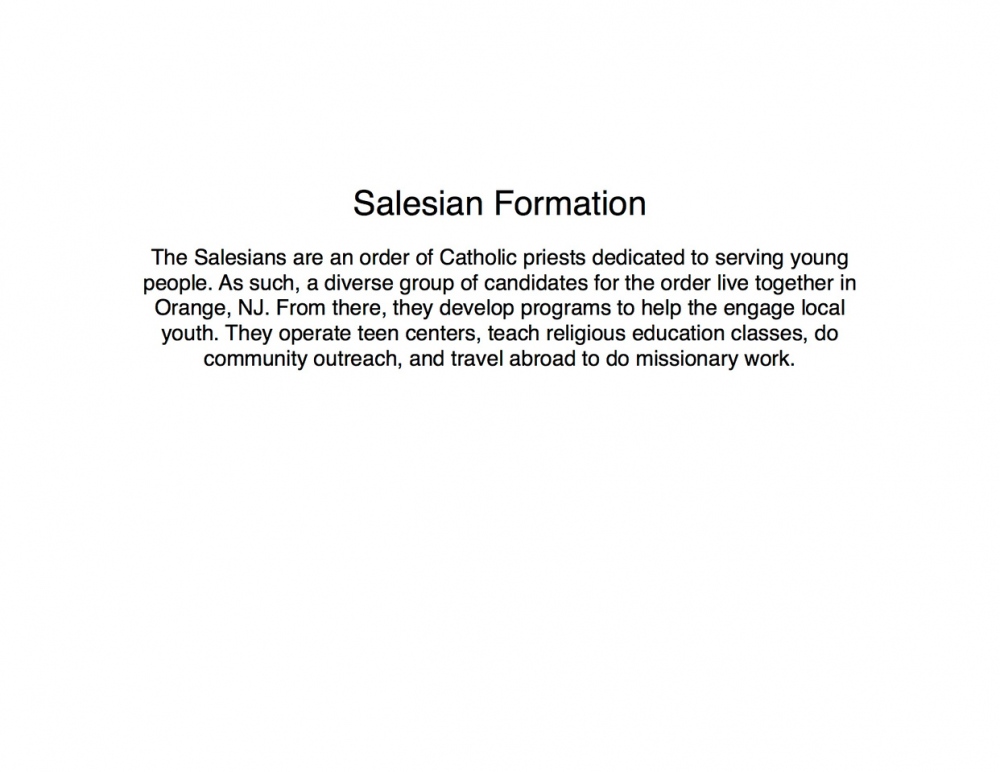 Salesian Formation - NJ / Haiti
