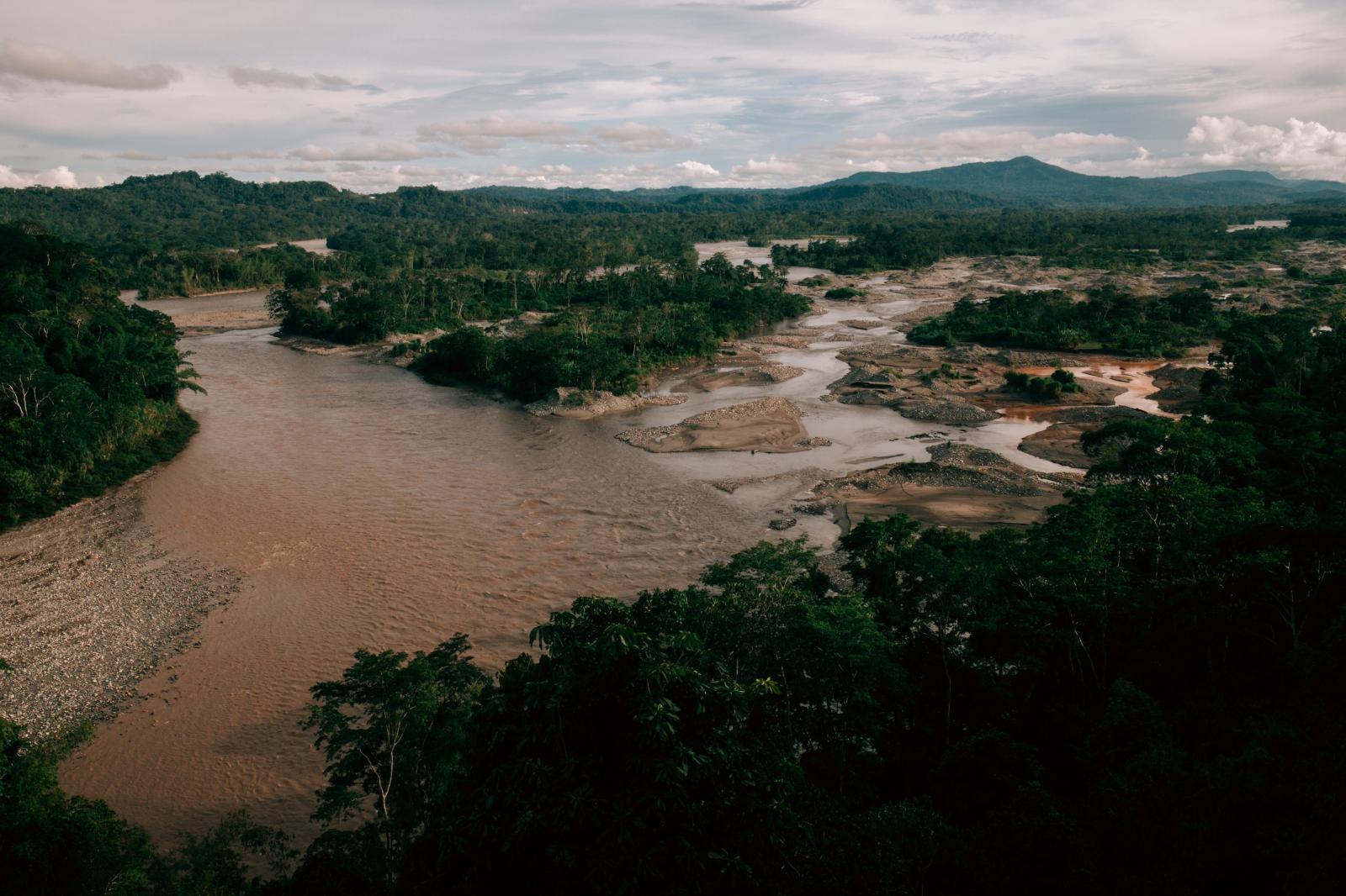  Devastation of the area surrou... morphology of the river flow. 