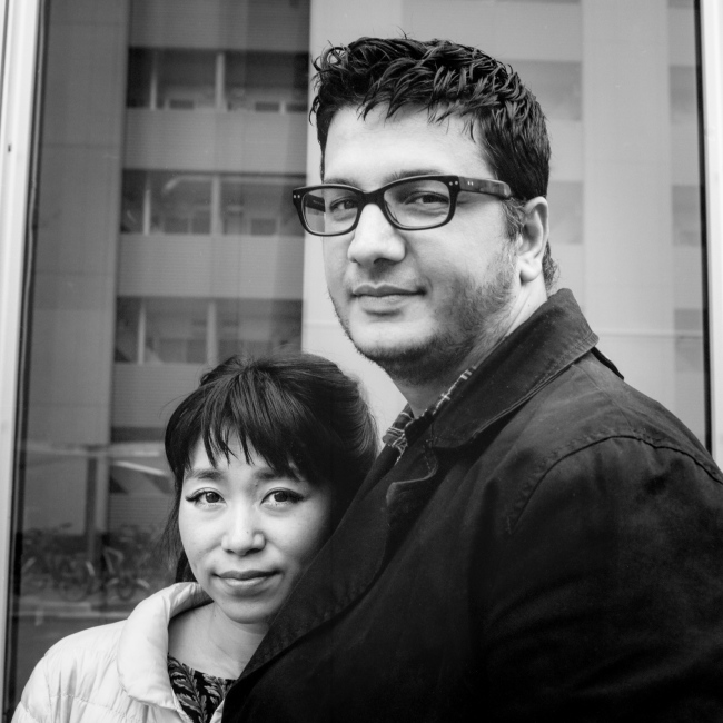 Portrait of a couple before they are married.