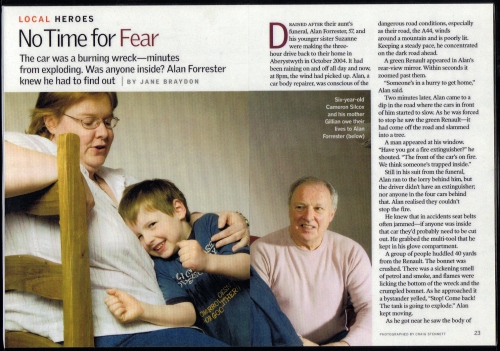 Image from Words & Pictures -   'Heroes'-Feature photograph Readers Digest (UK)...