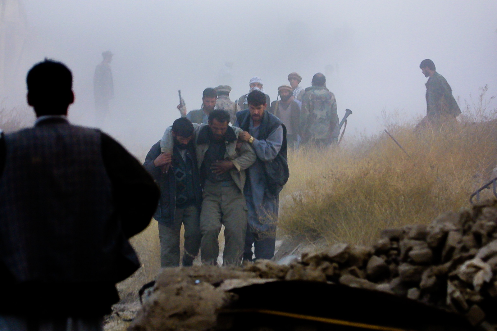 Onward to Kabul - An enormous explosion happens nearby, knocking me against...