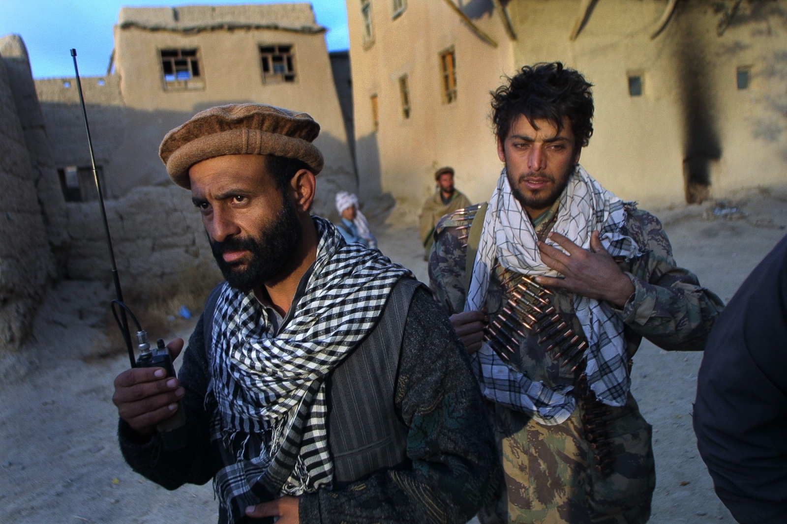 Onward to Kabul - Commander Ezmari, left, said the bullets were flying so...
